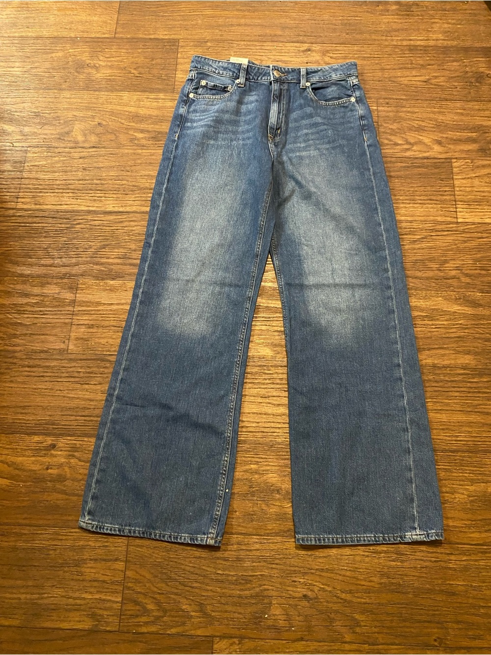 Aeropostale High Rise Wide Leg dark wash Denim Jeans